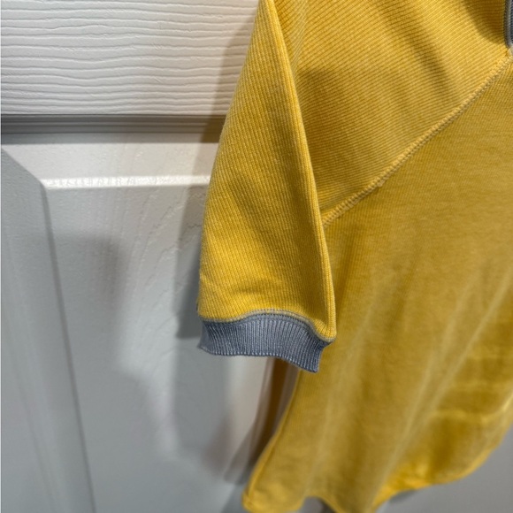 FREE PEOPLE intimately free Lazy Daisy Bodysuit in yellow and gray trim Sz S - Picture 4 of 12